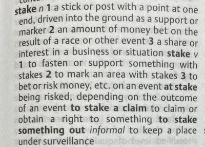Where Does the Word ‘Stake’ Come Fro.